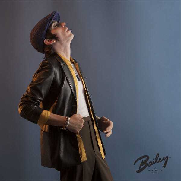Load image into Gallery viewer, Bailey Mens Kenon Ivy Flat Cap Hat - Dark Denim-4
