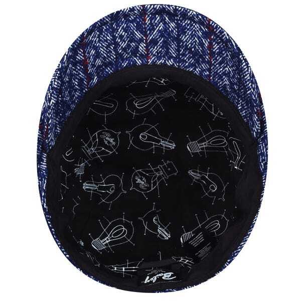 Load image into Gallery viewer, Bailey Mens Kenon Ivy Flat Cap Hat - Dark Denim-3
