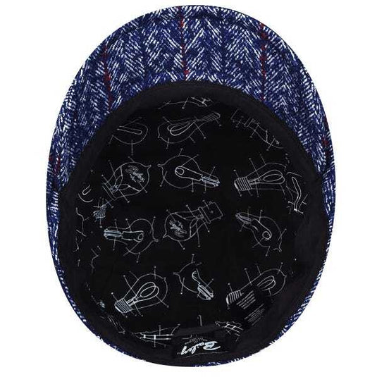 Bailey Mens Kenon Ivy Flat Cap Hat - Dark Denim-3
