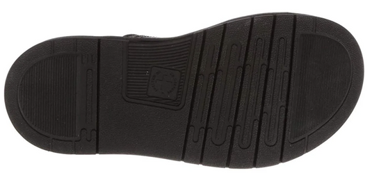 Dr. Martens Womens Chilton Slide Leather Sandal w/ Adjustable Strap-Black Hydro-3