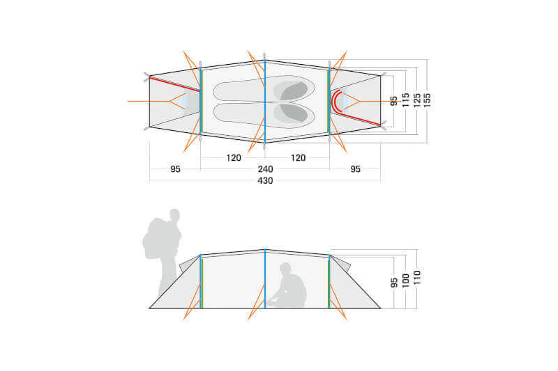 Load image into Gallery viewer, Tatonka Rokua 2 2 Person Tent
