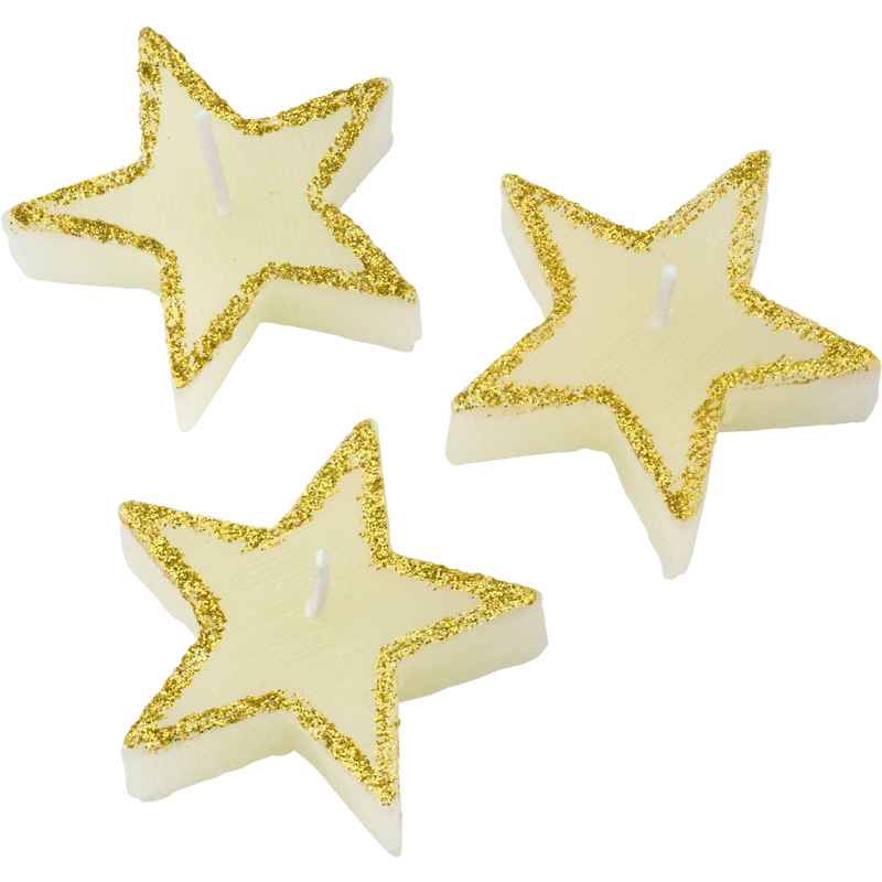 Load image into Gallery viewer, 6x Star Shape Candles Tealight Wedding Crystal Wax-2
