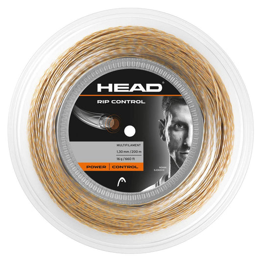 Head Rip Control 16g Tennis String Reel 200m 1.30mm Power Control - Natural-0