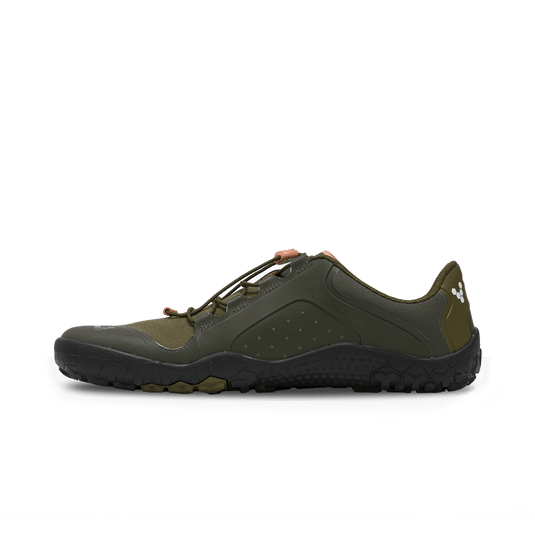 Vivobarefoot Primus Trail III All Weather FG Men's Barefoot Trail Shoe – Dark Olive