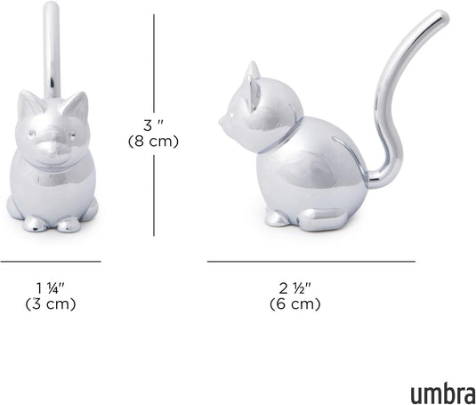 Umbra Zoola Cat Chrome Ring Holder-2