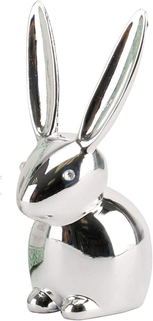 Umbra 3" Chrome Zoola Long Ear Bunny Rabbit Ring Jewelry Holder-2