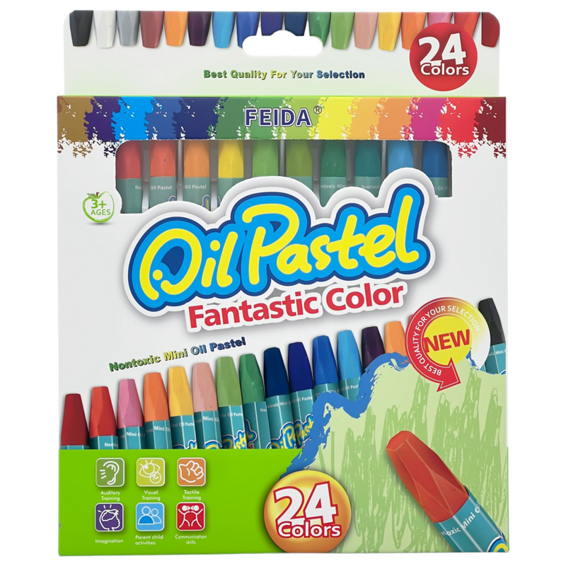 Load image into Gallery viewer, 24x Mini Crayons Arts Crafts Colouring Drawing Non-Toxic Pens Pastels (Multi-Colours)-1
