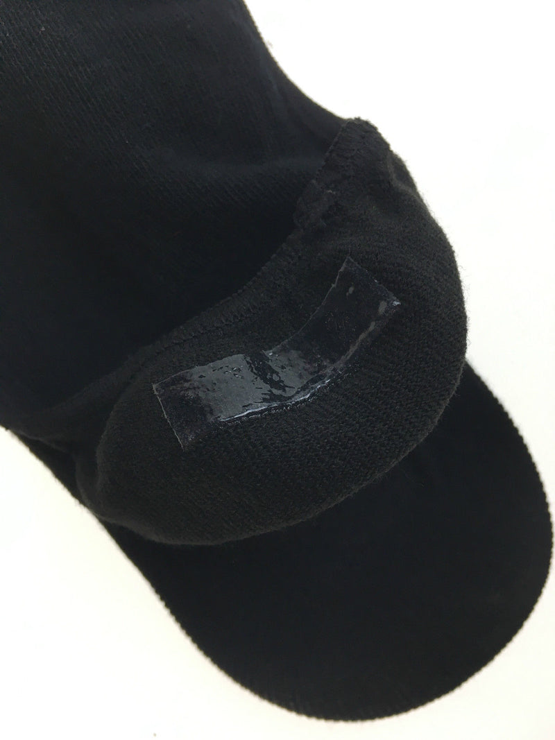 Load image into Gallery viewer, 2x NO SHOW COTTON SOCKS Non Slip Heel Grip Low Cut Invisible Footlet Seamless - Black-2
