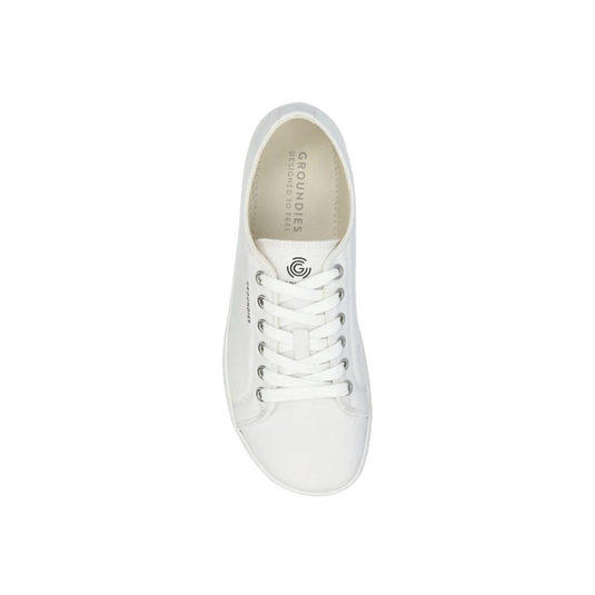 Groundies Lima Men's Vegan Barefoot Sneakers – White