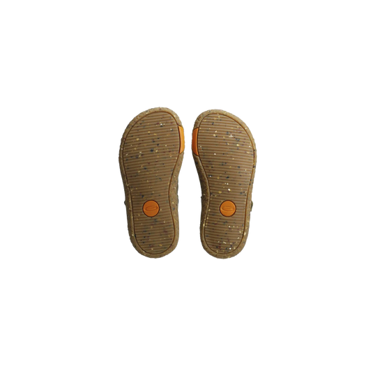 Groundies Noto 2.0 Kids' Barefoot Sandals – Khaki/Orange