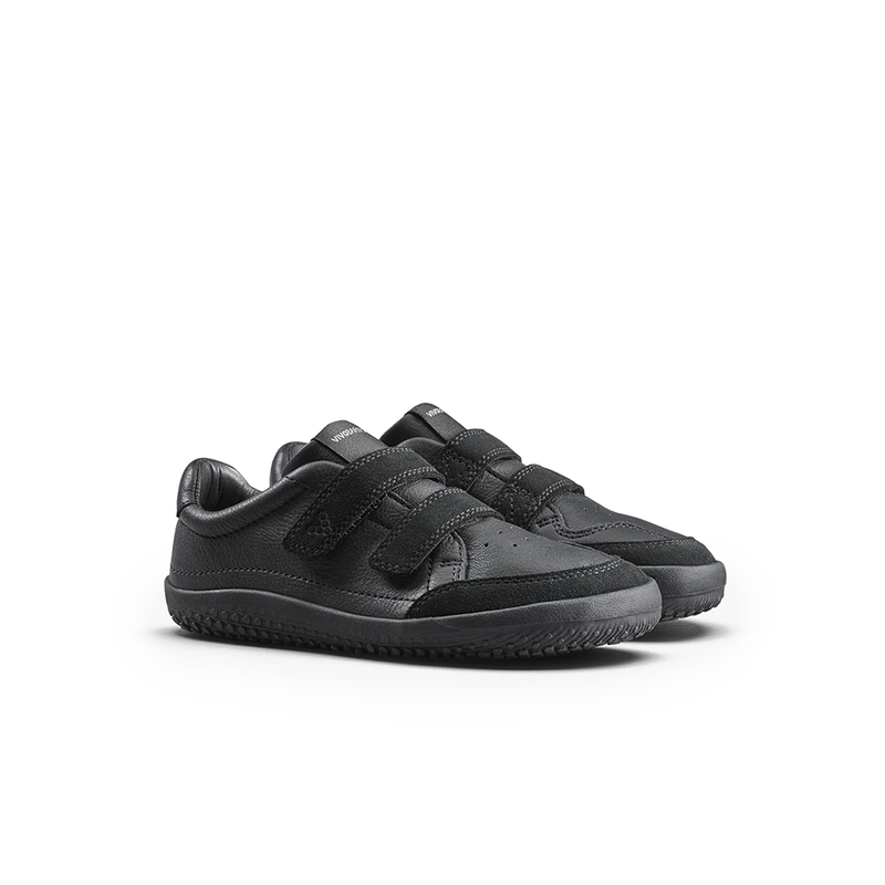 Load image into Gallery viewer, Vivobarefoot Gobi Sneaker School Kids Obsidian-3
