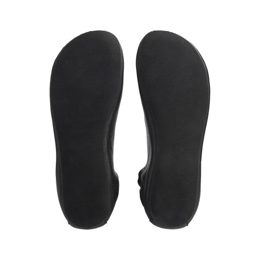 Groundies Sleek Women's Barefoot Ballerina Flats – Black