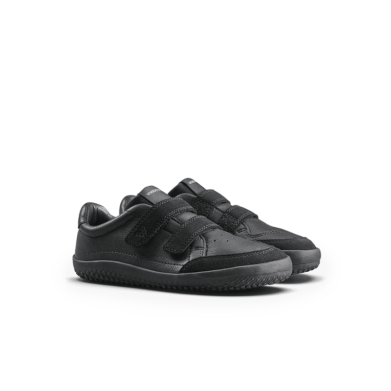 Load image into Gallery viewer, Vivobarefoot Gobi Sneaker School Kids – Obsidian
