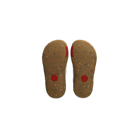 Groundies Lou 2.0 Kids' Barefoot Sneakers – Sage Green/Red
