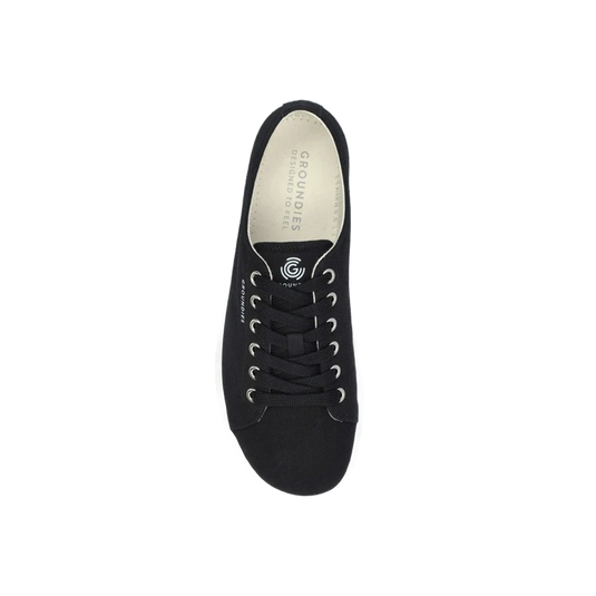 Groundies Lima Men's Vegan Barefoot Sneakers – Black