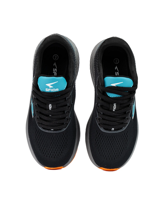 Brazen Boys Runner - Black/Teal Lace-3