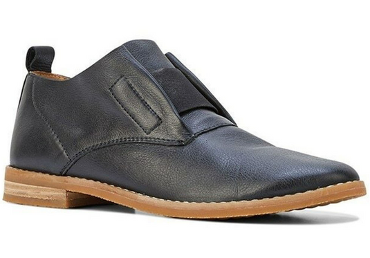 HUSH PUPPIES Women's Annerly Clever Flats Shoes Soft Leather Business Heels - Black-0