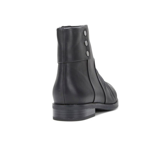 Hush Puppies Womens Hayworth Leather Heels Ankle Boots with Zip Shoes - Black-3