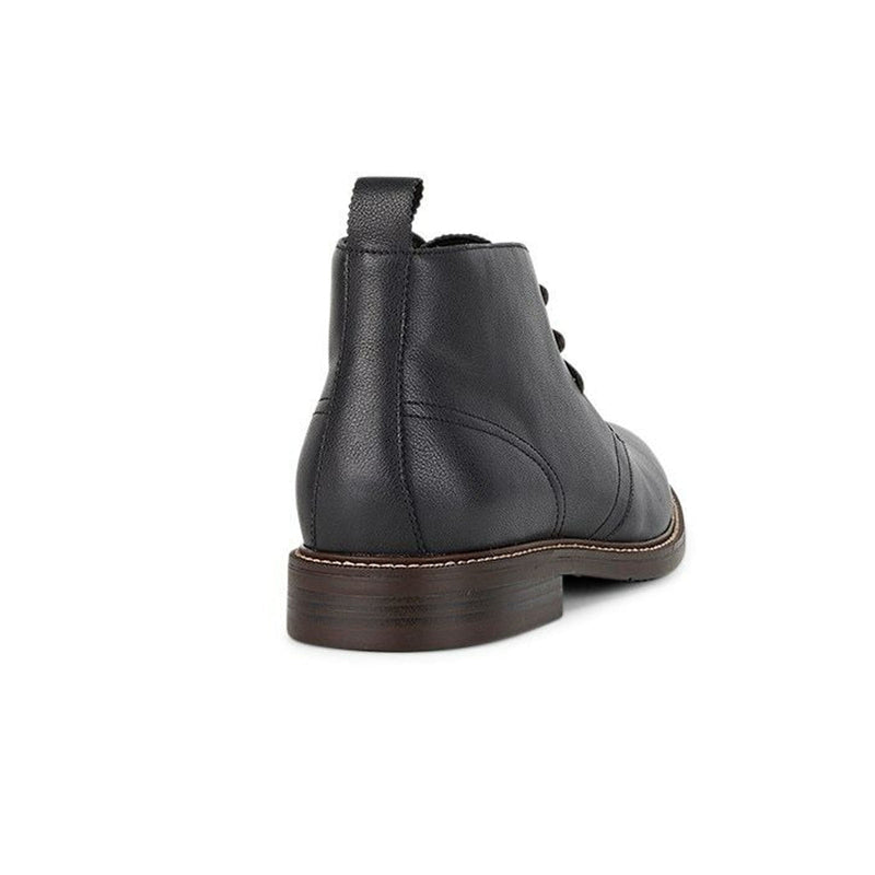 Load image into Gallery viewer, Hush Puppies Mens Harbour Leather Chukka Shoes Ankle Lace-Up Bounce 2.0 - Black-3
