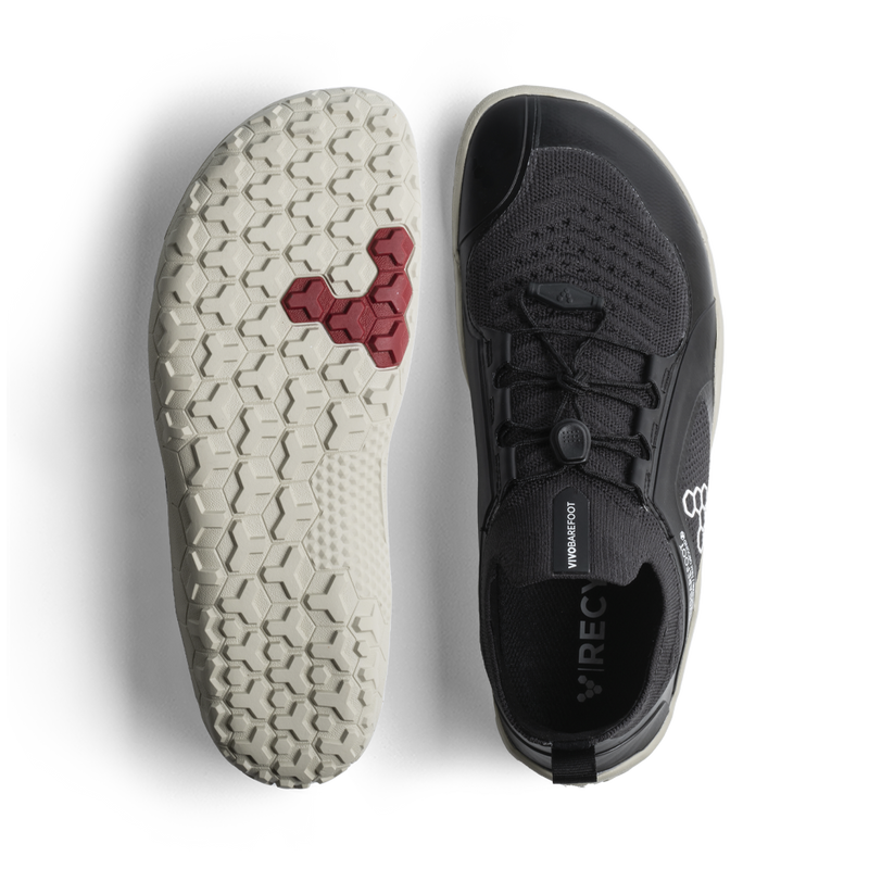 Load image into Gallery viewer, Vivobarefoot Primus Trail Knit FG Mens Obsidian/Sandstone-1
