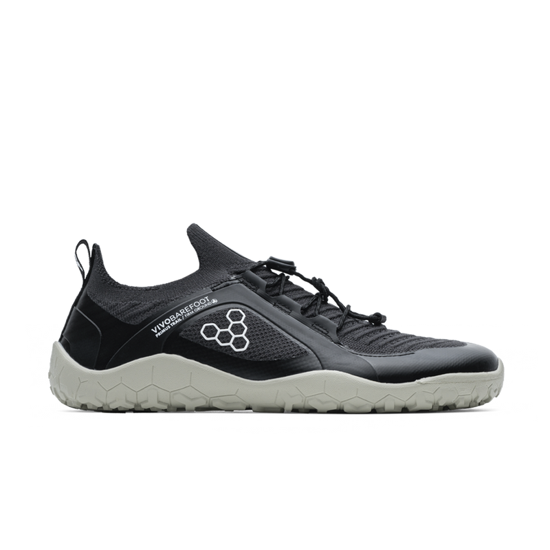 Load image into Gallery viewer, Vivobarefoot Primus Trail Knit FG Mens Obsidian/Sandstone-0
