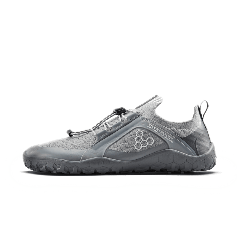 Load image into Gallery viewer, Vivobarefoot Primus Trail Knit FG Men's Trail Shoe – Ultimate Grey/Storm Cloud
