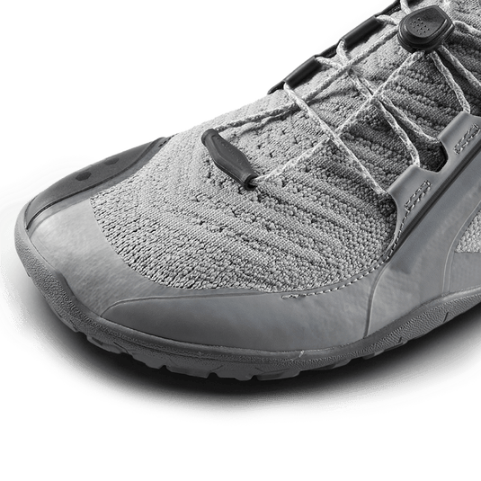 Vivobarefoot Primus Trail Knit FG Men's Trail Shoe – Ultimate Grey/Storm Cloud