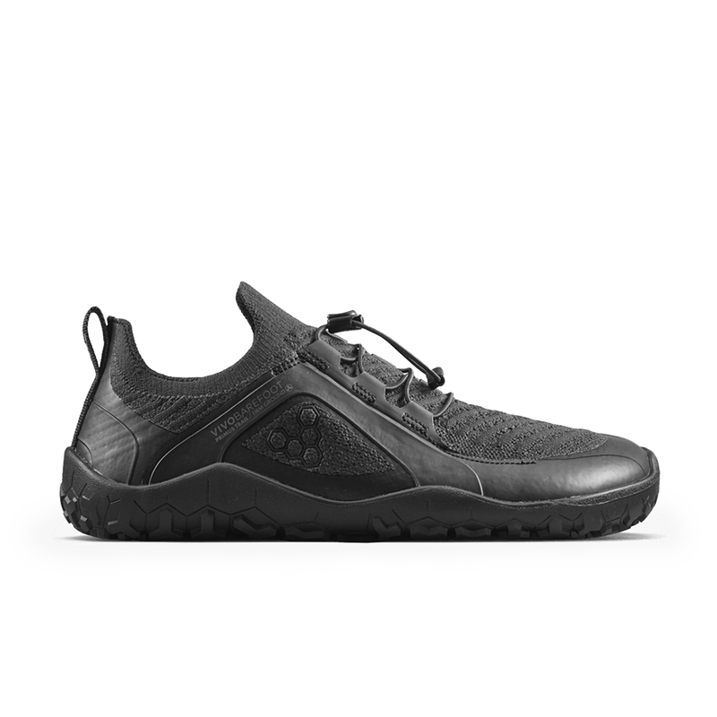 Load image into Gallery viewer, Vivobarefoot Primus Trail Knit FG Grounding Mens Obsidian/Obsidian
