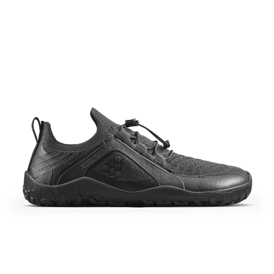 Vivobarefoot Primus Trail Knit FG Grounded Mens Obsidian/Obsidian-0