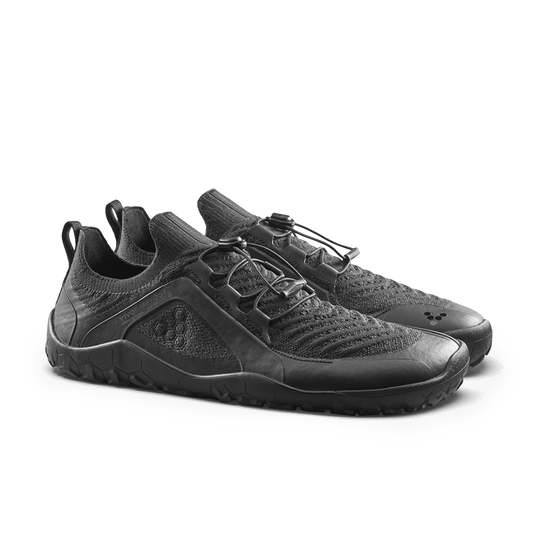 Vivobarefoot Primus Trail Knit FG Grounding Mens Obsidian/Obsidian
