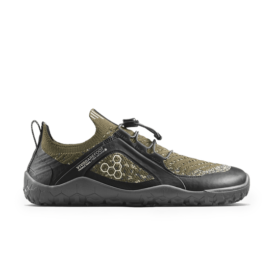 Vivobarefoot Primus Trail Knit FG Grounding Mens Dark Olive-0