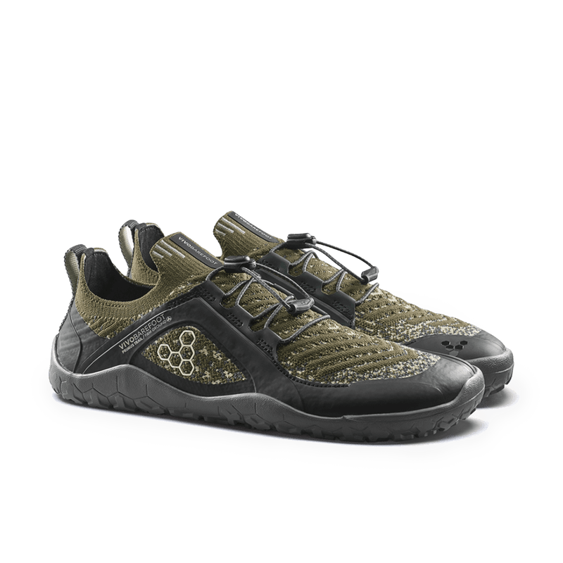 Load image into Gallery viewer, Vivobarefoot Primus Trail Knit FG Grounding Mens Dark Olive
