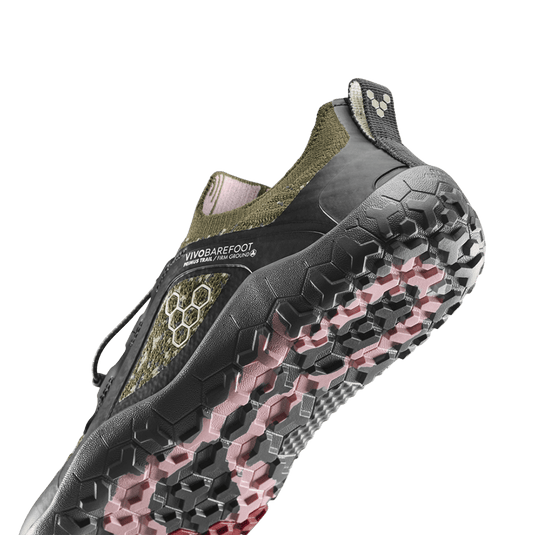 Vivobarefoot Primus Trail Knit FG Grounding Mens Dark Olive