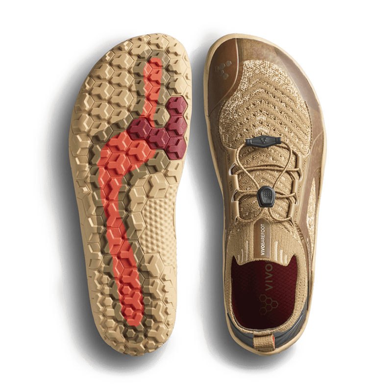 Load image into Gallery viewer, Vivobarefoot Primus Trail Knit FG Men's Barefoot Trail Runner – Wood
