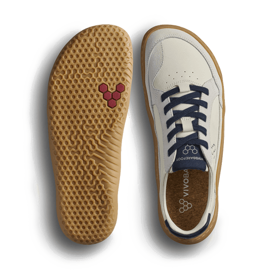 Vivobarefoot Gobi III Sneaker Leather Mens Limestone/Seaborne