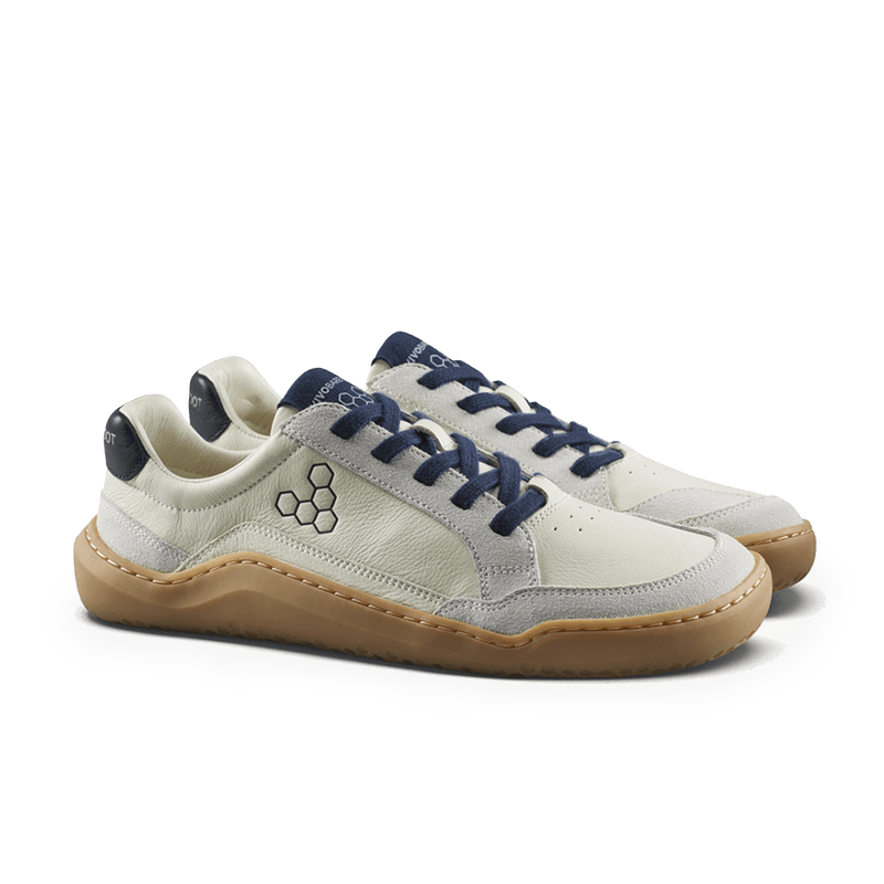 Load image into Gallery viewer, Vivobarefoot Gobi III Sneaker Leather Mens Limestone/Seaborne
