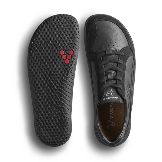 Vivobarefoot Gobi III Sneaker Leather Mens Triple Obsidian-1