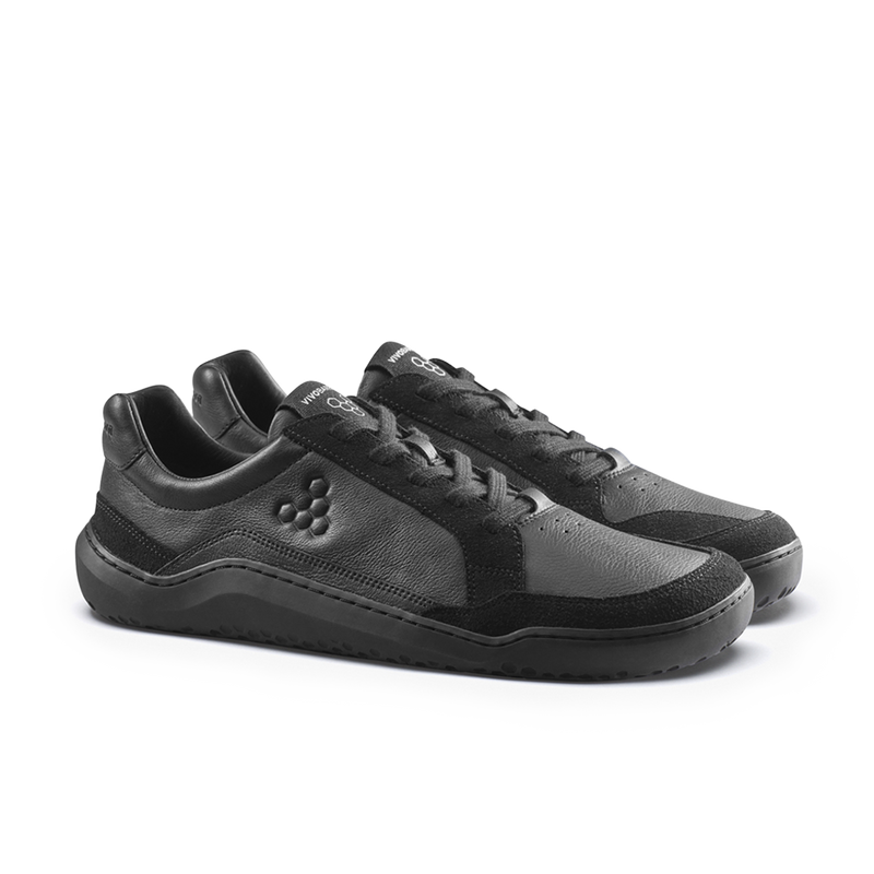 Load image into Gallery viewer, Vivobarefoot Gobi III Sneaker Leather Mens Triple Obsidian-3

