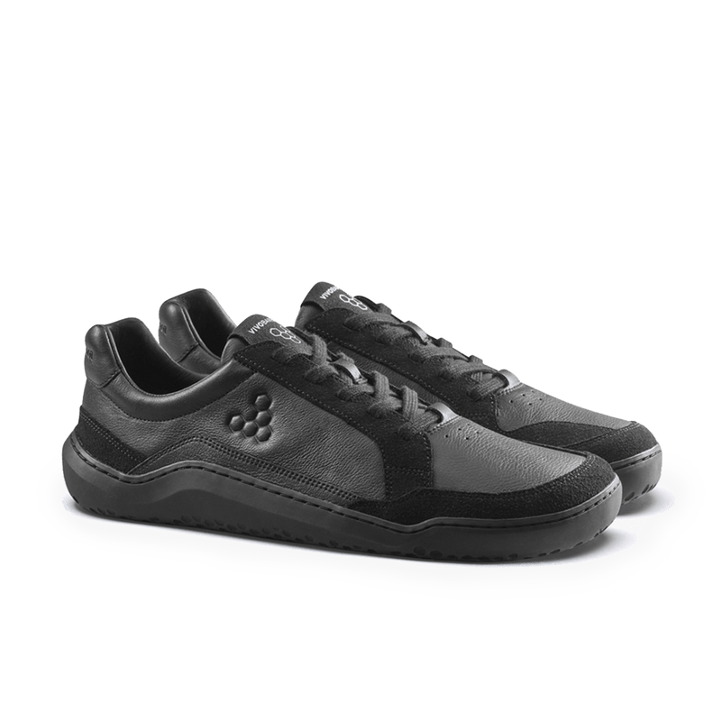 Load image into Gallery viewer, Vivobarefoot Gobi III Sneaker Leather Men’s Triple Obsidian
