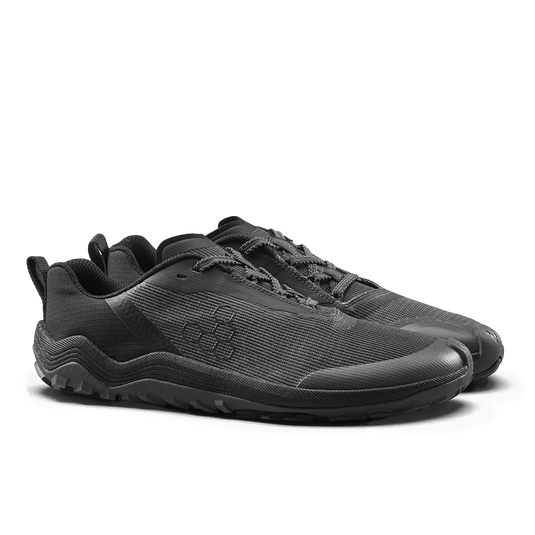 Vivobarefoot Primus Trail Flow Women's Barefoot Trail Running Shoe – Dark Shadow