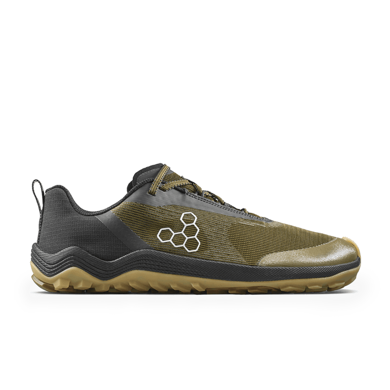 Load image into Gallery viewer, Vivobarefoot Primus Trail Flow Men's Barefoot Trail Runner – Dark Olive/Gum
