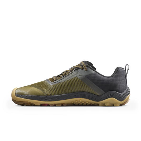Vivobarefoot Primus Trail Flow Mens Dark Olive/Gum-2