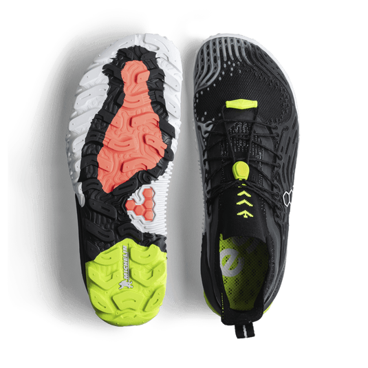 Vivobarefoot Hydra ESC Men's Barefoot Swimrun Shoe – Obsidian/Safety Yellow