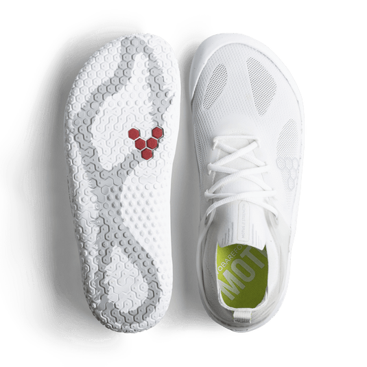Vivobarefoot Motus Strength Men's Barefoot Training Shoe – Bright White/Grey