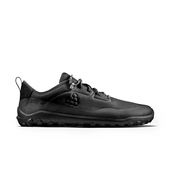 Vivobarefoot Tracker Leather Low Mens Obsidian-0