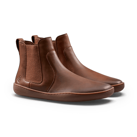 Vivobarefoot Sensus Chelsea Men's Barefoot Chelsea Boot – Dark Tan