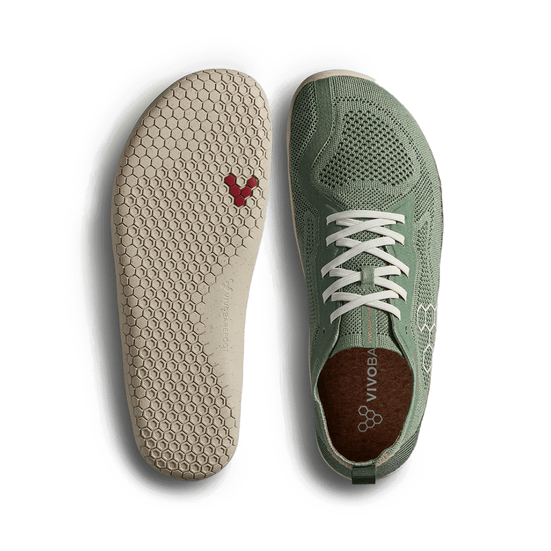 Load image into Gallery viewer, Vivobarefoot Primus Lite Knit Natural Men's Barefoot Training Shoe – Dusty Green
