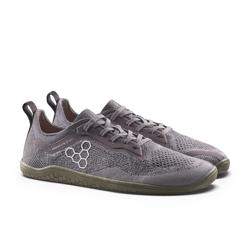 Load image into Gallery viewer, Vivobarefoot Primus Lite Knit Natural Men's Barefoot Trainer – Dark Gull Grey
