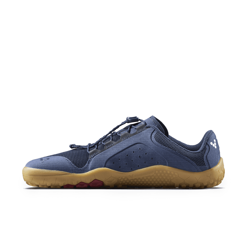 Load image into Gallery viewer, Vivobarefoot Primus Trail FG 3.5 Men's Barefoot Trail Running Shoe – Insignia Blue/Gum
