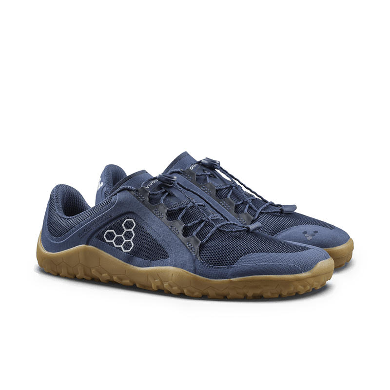 Load image into Gallery viewer, Vivobarefoot Primus Trail FG 3.5 Men's Barefoot Trail Running Shoe – Insignia Blue/Gum

